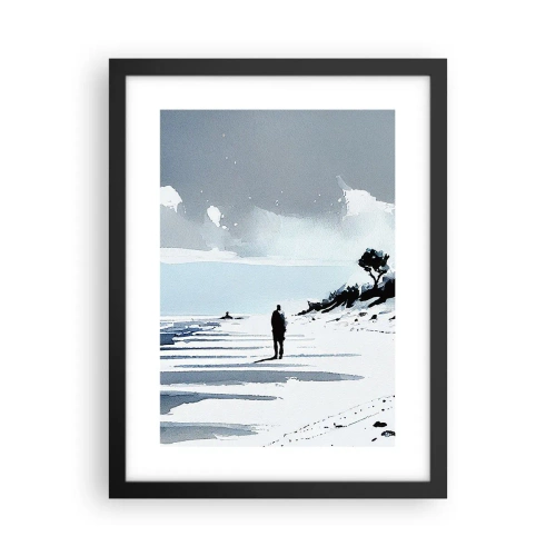 Plakat w czarnej ramie - Sam na sam - 30x40 cm