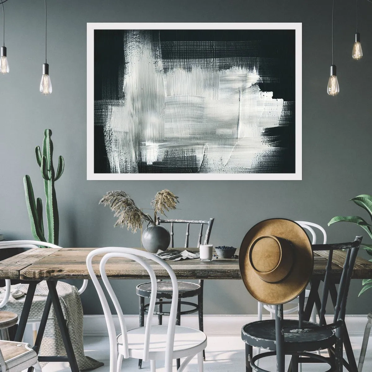 Plakat - Utkane z pionu i poziomu - 70x50 cm
