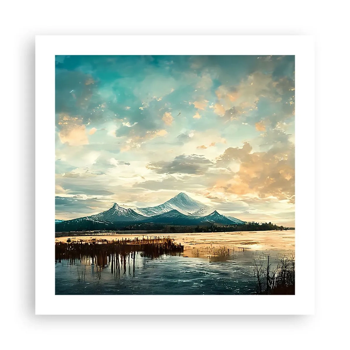 Plakat - Pod opieką nieba - 50x50 cm