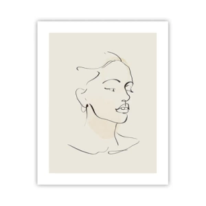 Plakat - Pewną kreską - 40x50 cm
