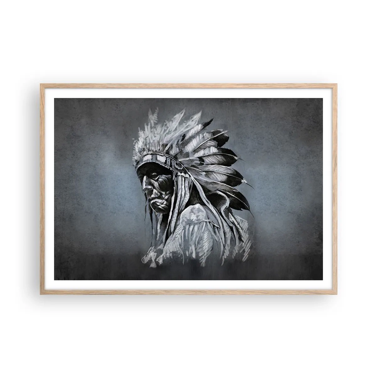 Plakat w ramie jasny dąb - Powrót do korzeni - 100x70 cm