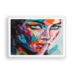 Plakat w białej ramie - Nasza pierwsza tajemnica - 100x70 cm