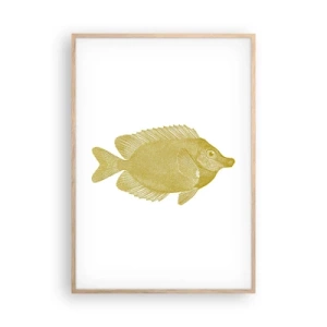 Plakat w ramie jasny dąb - Ryba i tyle - 70x100 cm