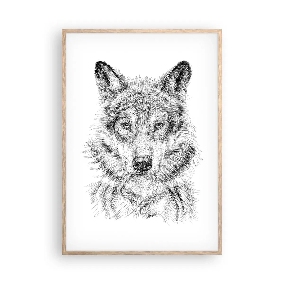 Plakat w ramie jasny dąb - Urodzony przywódca - 70x100 cm