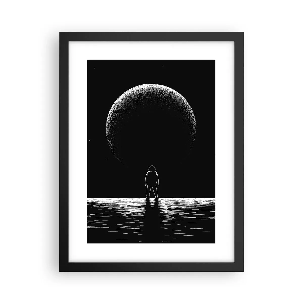 Plakat w czarnej ramie - Twarzą w twarz - 30x40 cm