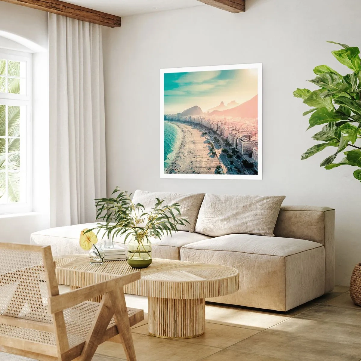 Plakat - Wieczne wakacje w Rio - 40x40 cm