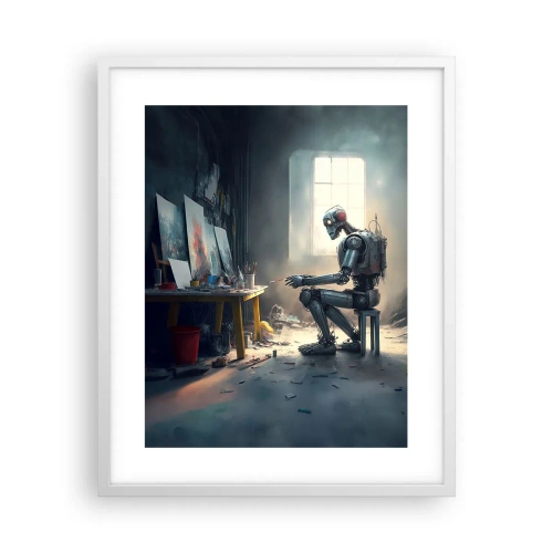 Plakat w białej ramie - Akt kreacji - 40x50 cm