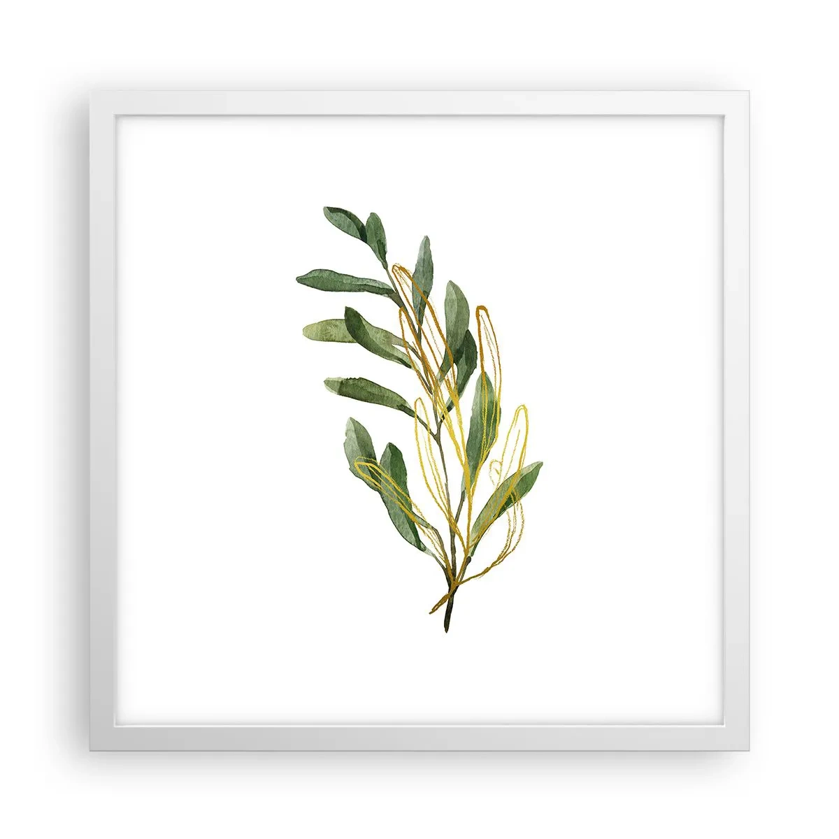 Plakat w białej ramie - Wszystko co dobre - 40x40 cm