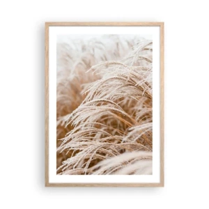 Plakat w ramie jasny dąb - Pokłon jesiennemu słońcu - 50x70 cm