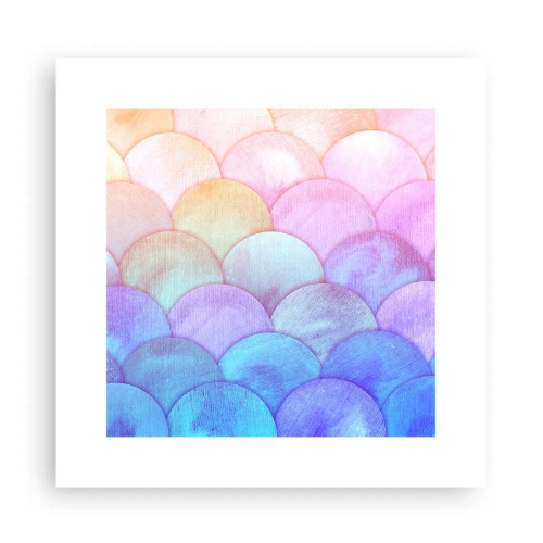 Plakat - Perłowa łuska - 30x30 cm