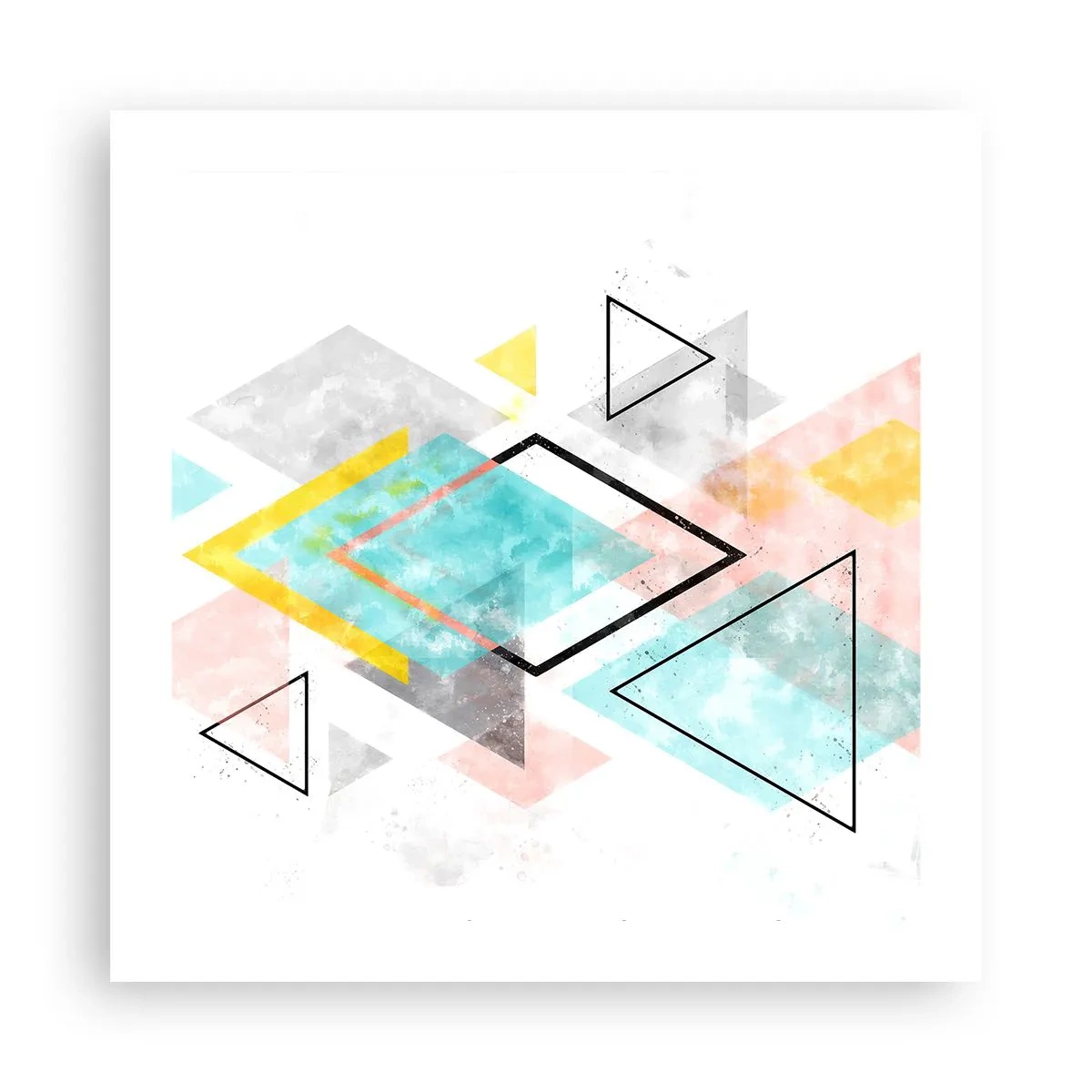 Plakat - Igraszka geometryczna - 50x50 cm