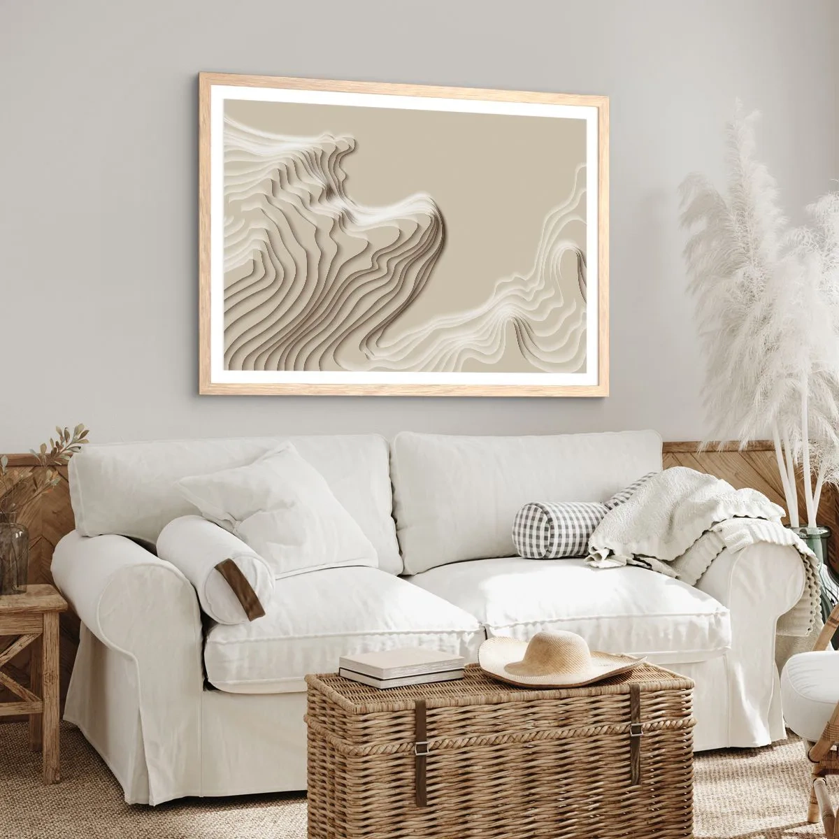 Plakat w ramie jasny dąb - Topografia sztuki - 40x30 cm