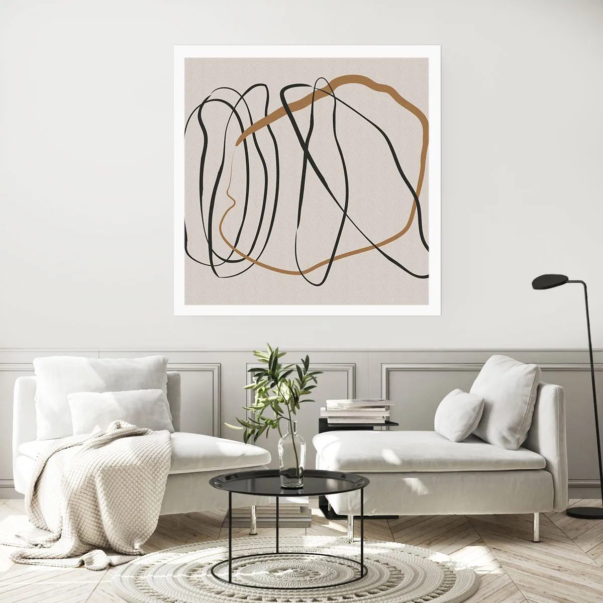 Plakat - Kompozycja – taniec opętaniec - 30x30 cm