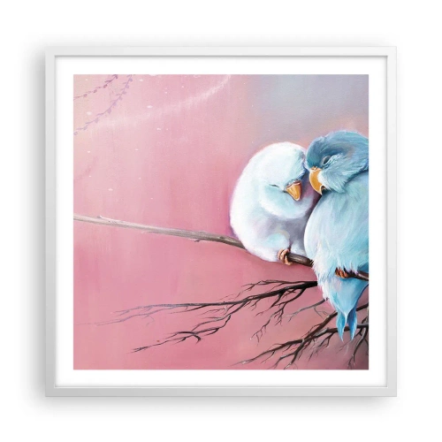 Plakat w białej ramie - Cóż tu dodać?… - 60x60 cm