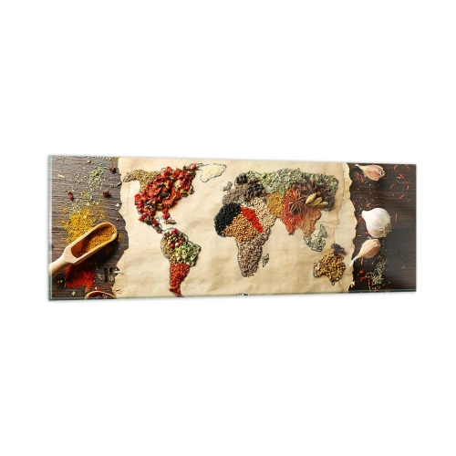 Obraz na szkle - Wszystkie smaki świata - 90x30 cm