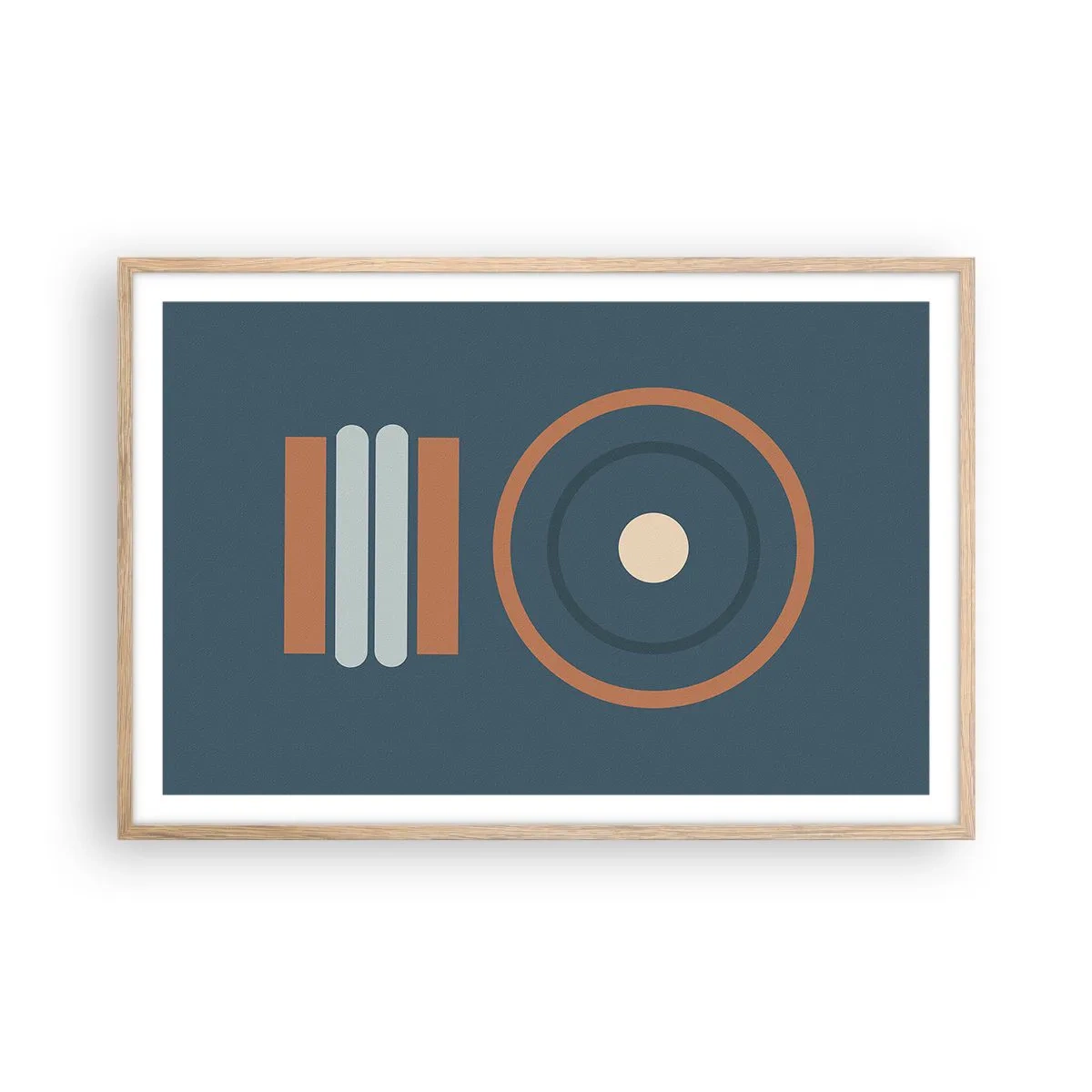 Plakat w ramie jasny dąb - Istota rzeczy - 91x61 cm