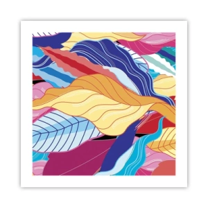 Plakat - Kolorowy bałagan - 50x50 cm