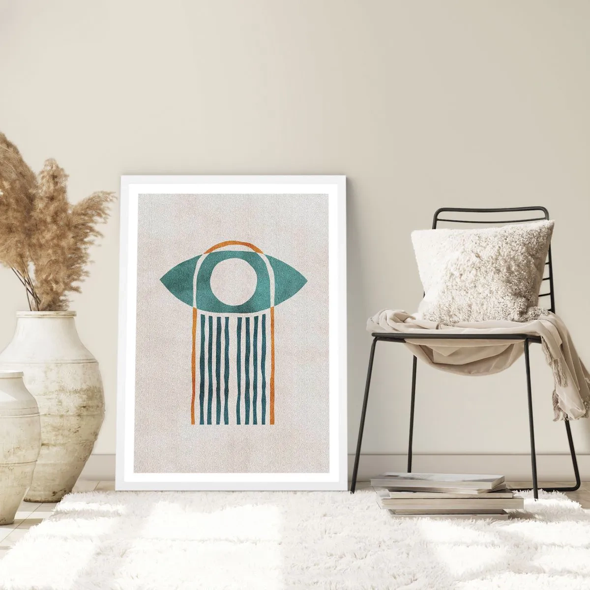 Plakat w białej ramie - Znaki i rytuały - 70x100 cm