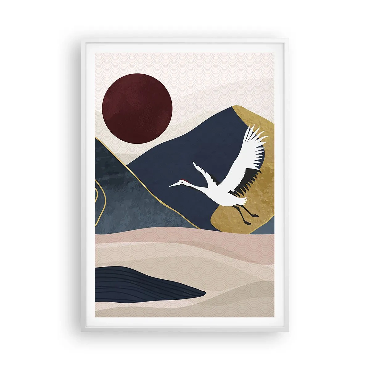 Plakat w białej ramie - I znowu ZLECIAŁ dzień - 70x100 cm