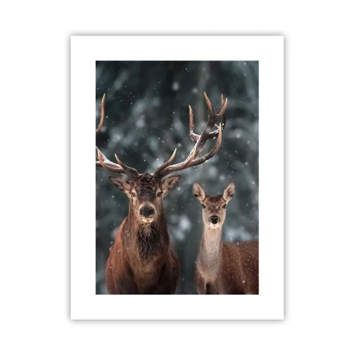 Plakat - Pan lasu z małżonką - 30x40 cm