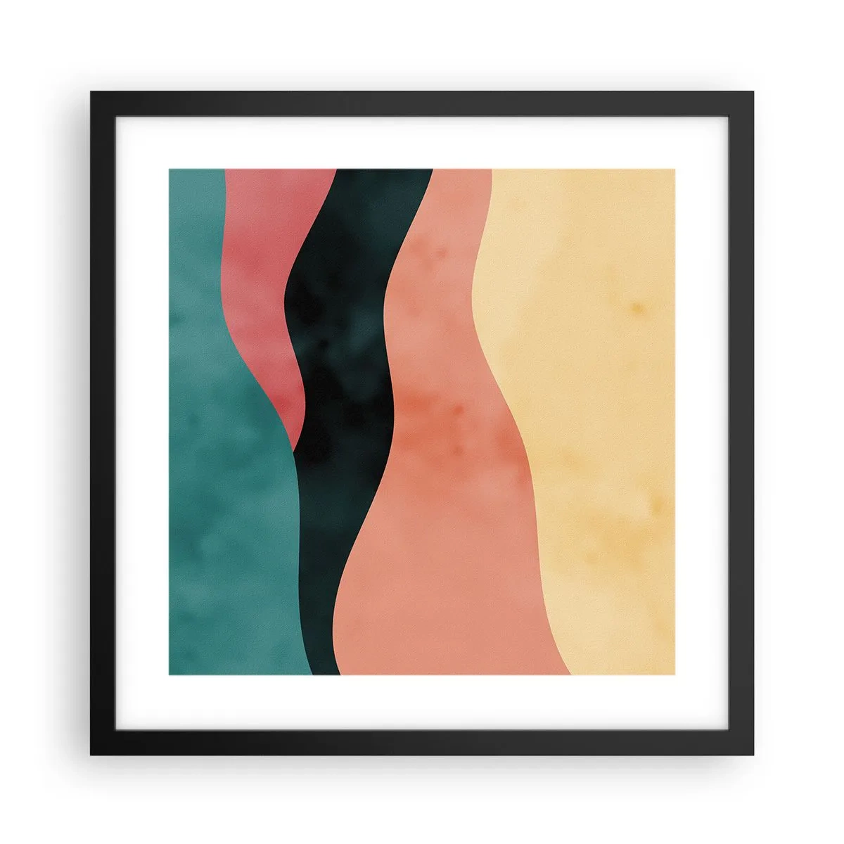 Plakat w czarnej ramie - Zgodna niezgodność - 40x40 cm