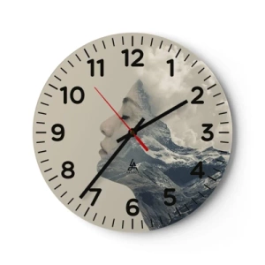 Zegar ścienny - Uroda żywiołów - 30x30 cm