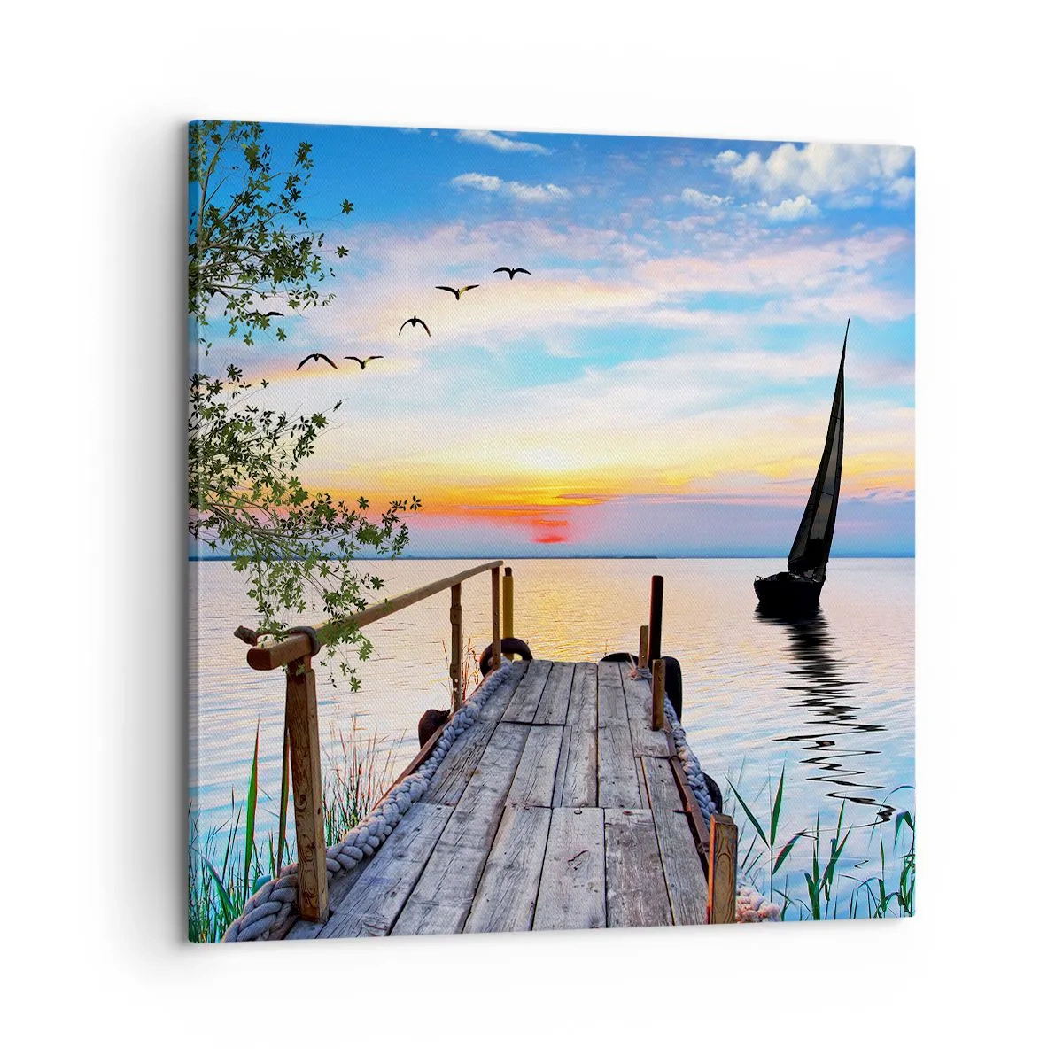 Obraz na płótnie - Dobry wieczór - 60x60 cm