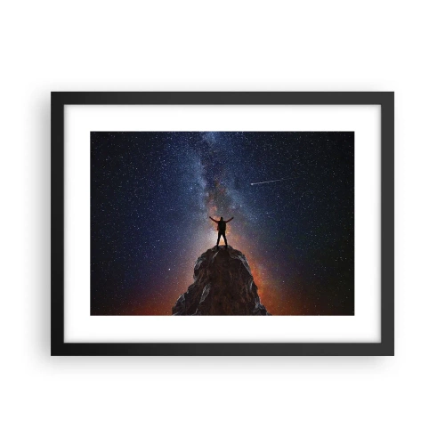 Plakat w czarnej ramie - Moc jest ze mną! - 40x30 cm