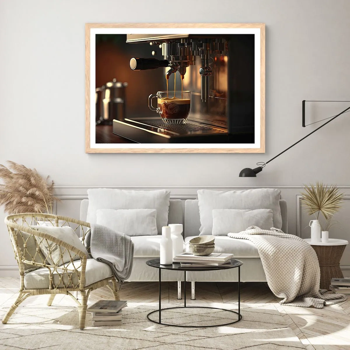 Plakat w ramie jasny dąb - Zmysłowa mikstura - 50x40 cm