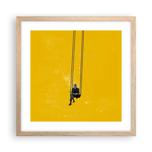 Plakat w ramie jasny dąb - Dzień jak co dzień - 40x40 cm