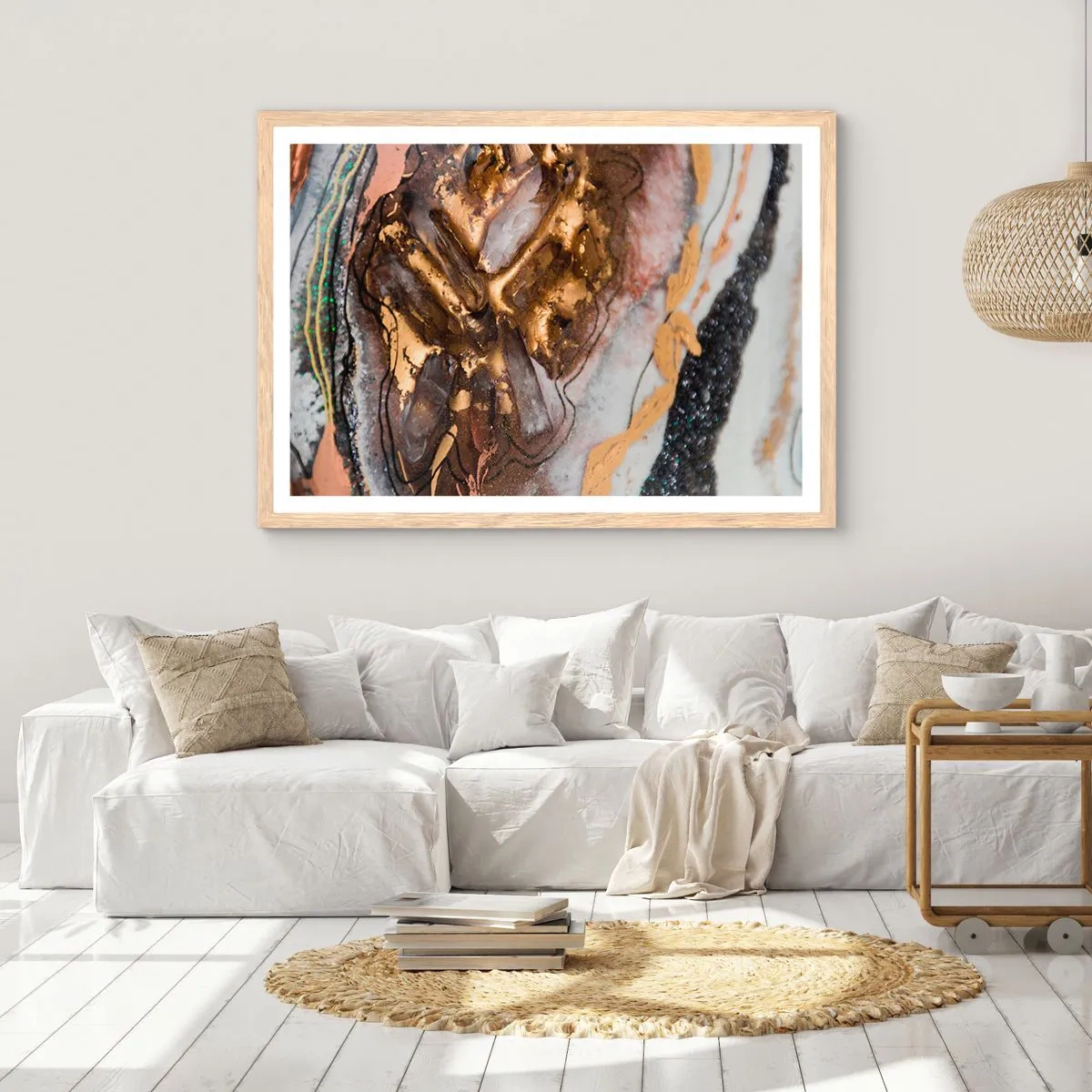 Plakat w ramie jasny dąb - Żywioł ziemi - 100x70 cm