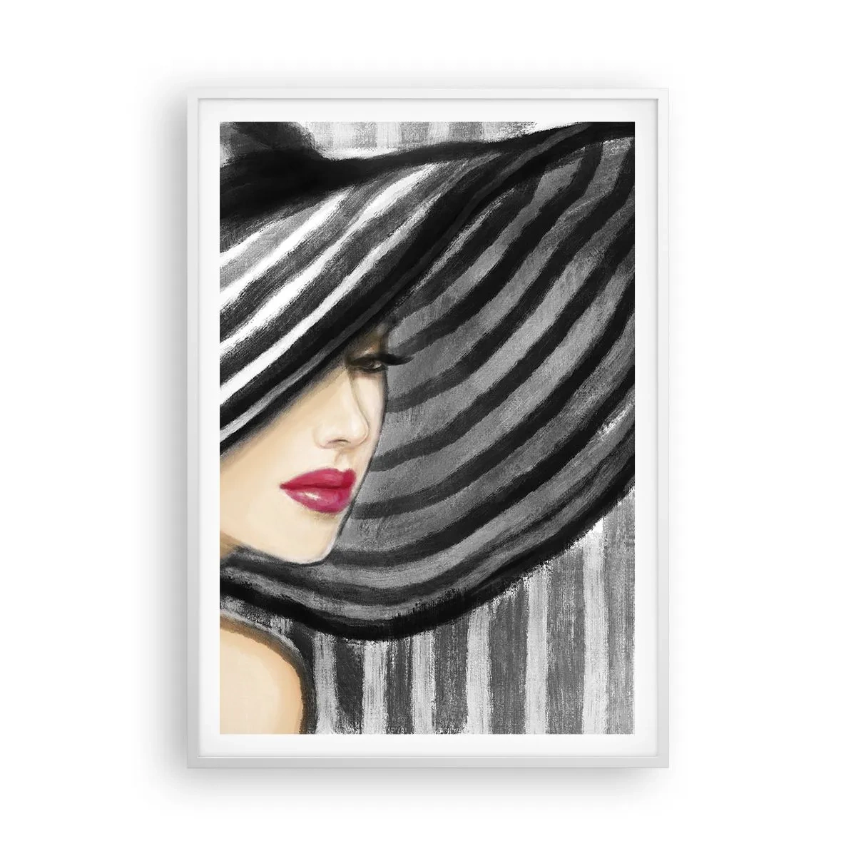 Plakat w białej ramie - Gdzie ciebie szukać? - 70x100 cm