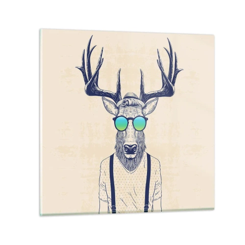 Obraz na szkle - A kogo się spodziewałeś? - 70x70 cm