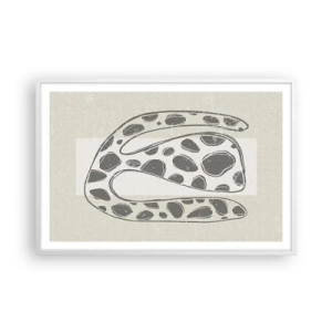 Plakat w białej ramie - Przedziwne stworzenie - 91x61 cm