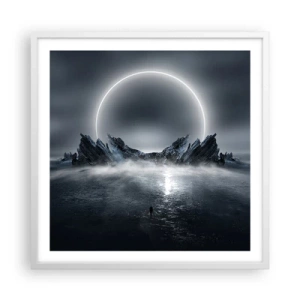 Plakat w białej ramie - Finał opowieści - 60x60 cm