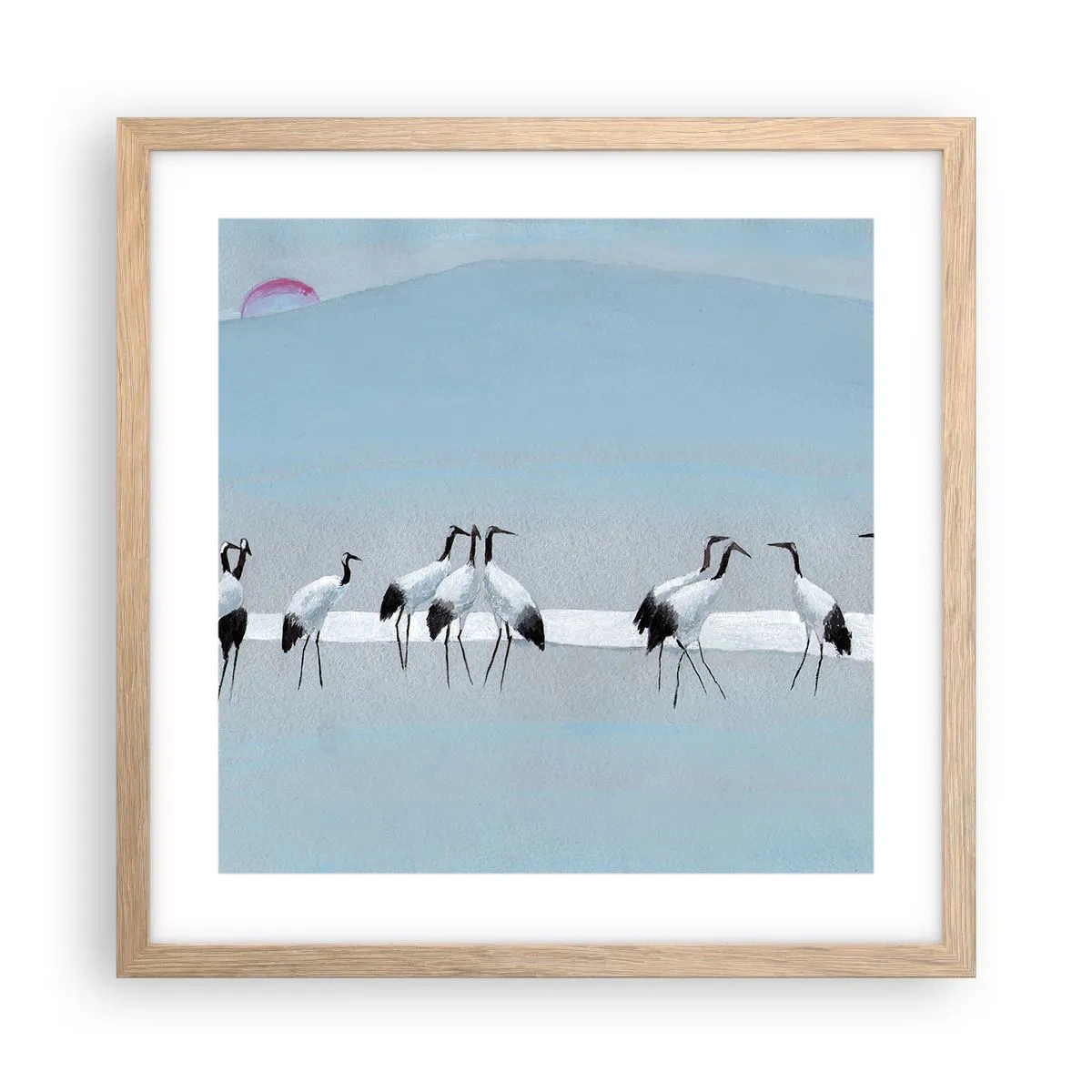 Plakat w ramie jasny dąb - Po gorącym dniu - 40x40 cm