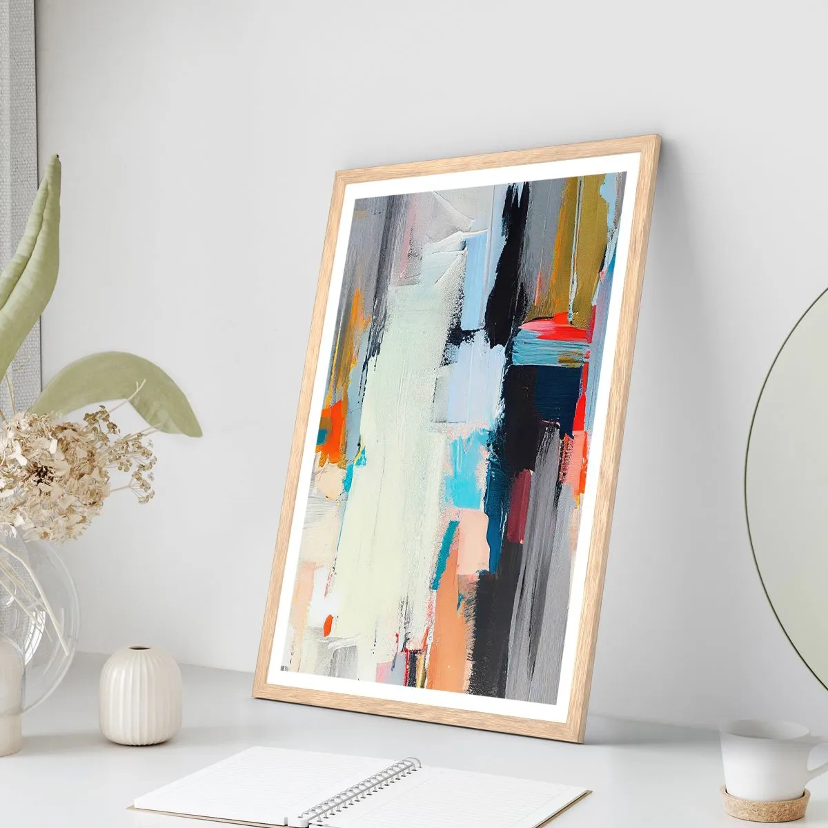 Plakat w ramie jasny dąb - Jest metoda? - 70x100 cm