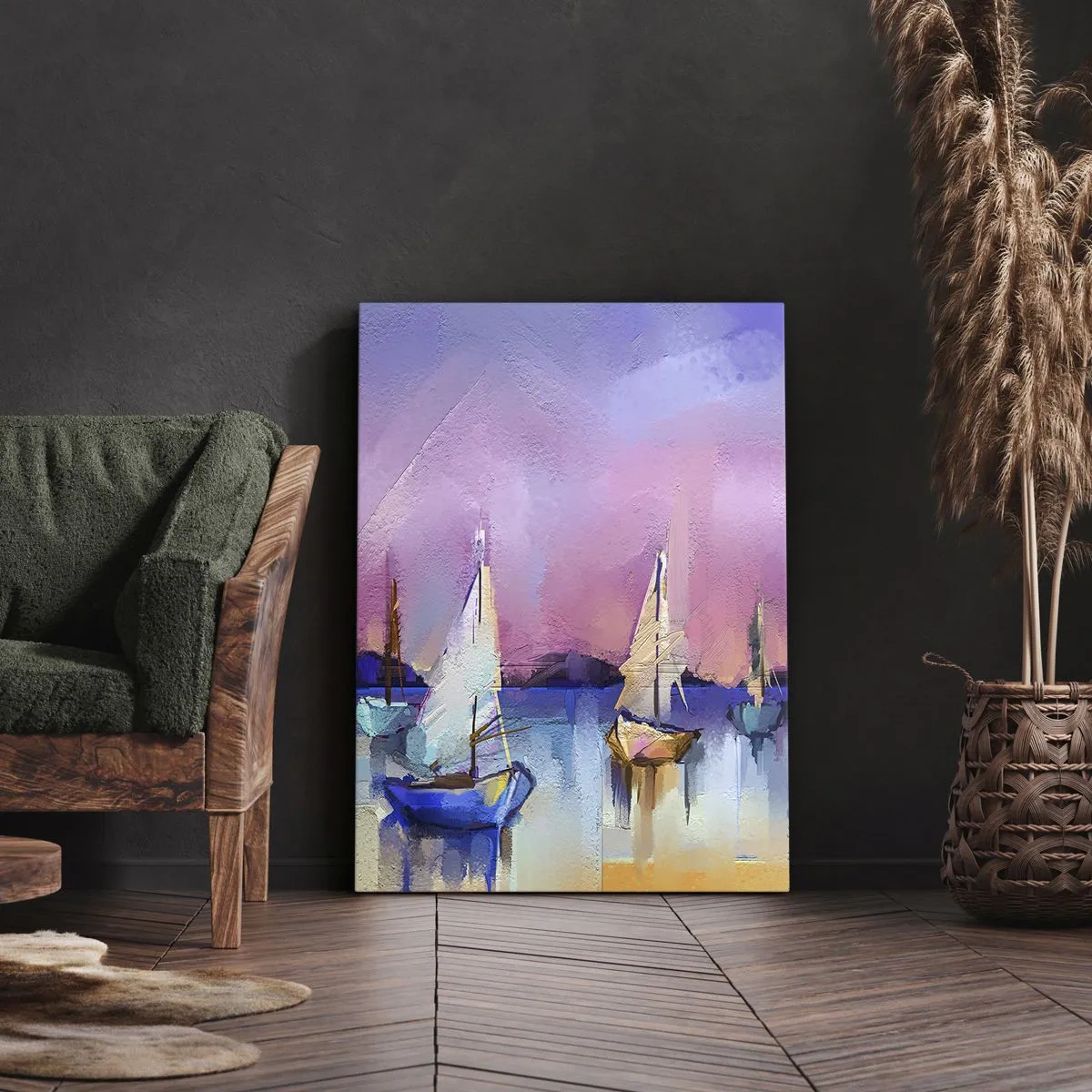 Obraz na płótnie - Kierunek: szerokie wody - 55x100 cm