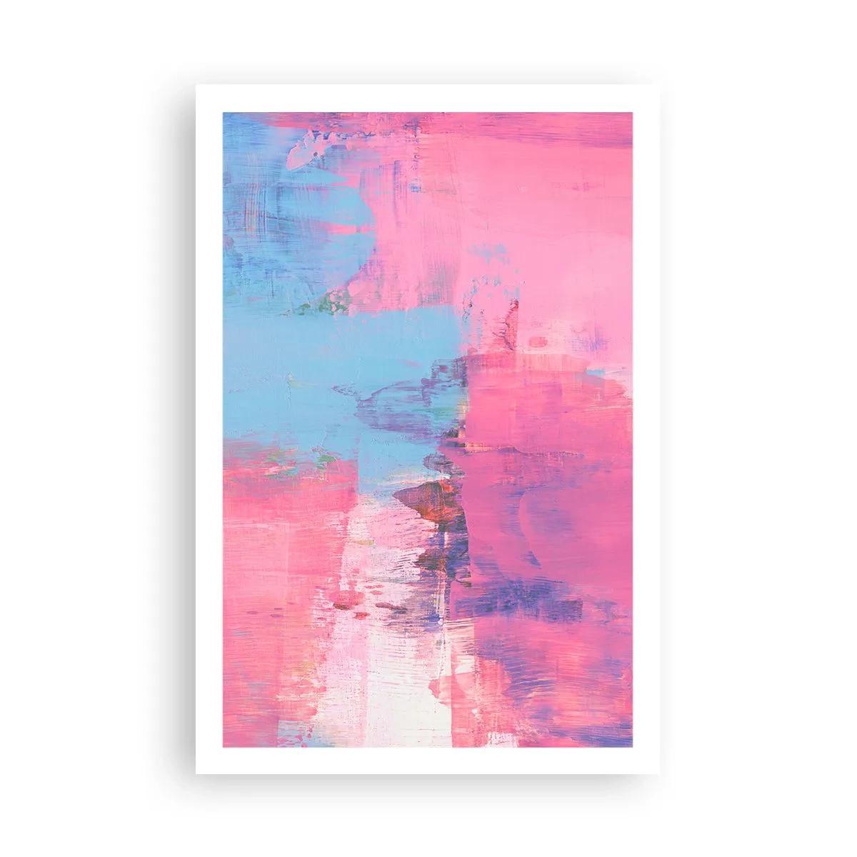 Plakat - Róż, błękit i szczypta światła - 61x91 cm
