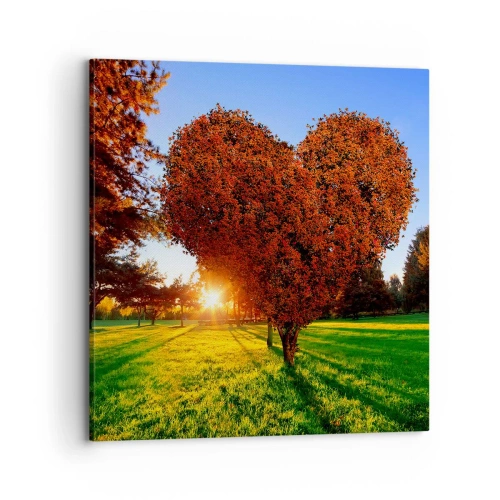 Obraz na płótnie - I jak nie kochać jesieni - 70x70 cm