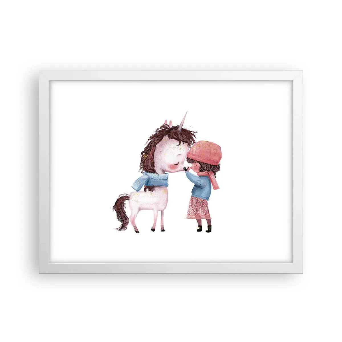 Plakat w białej ramie - Zimowa opowieść - 40x30 cm