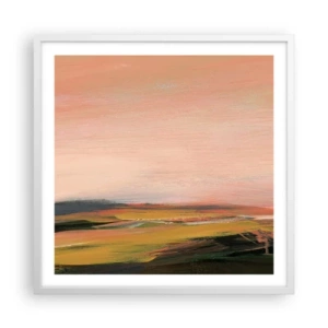 Plakat w białej ramie - W różowej tonacji - 60x60 cm