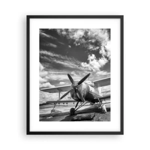 Plakat w czarnej ramie - Nie mogę się doczekać! - 40x50 cm