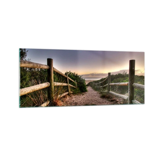 Obraz na szkle - Już widać cel - 100x40 cm