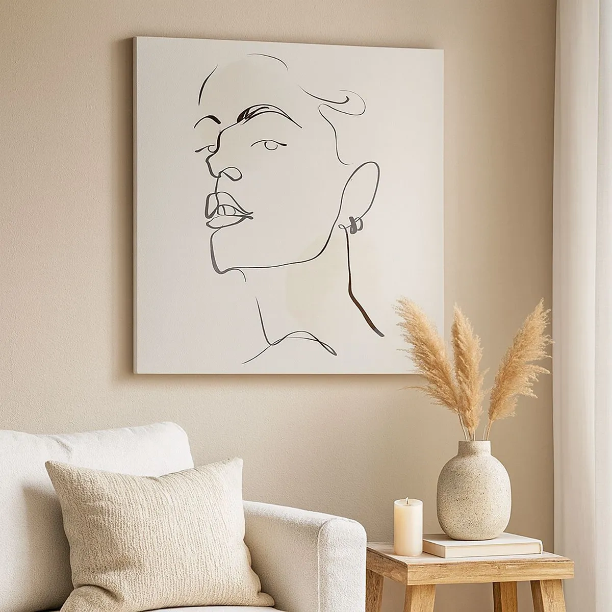 Obraz na płótnie - Dumne spojrzenie - 30x30 cm