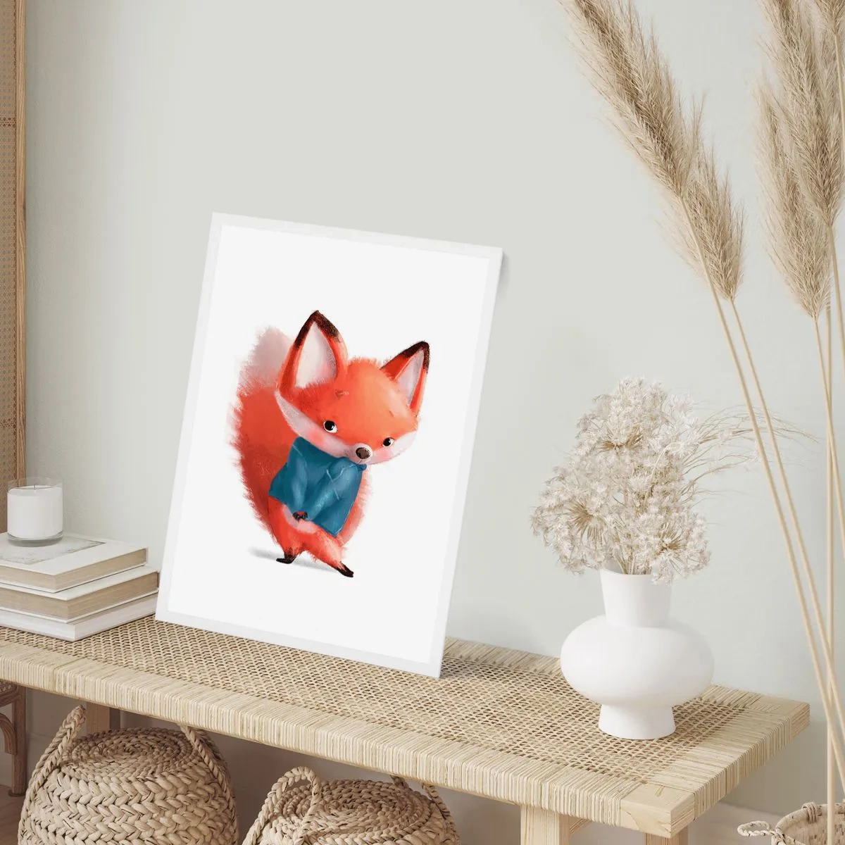 Plakat w białej ramie - Ładnie mi w tym? - 50x70 cm