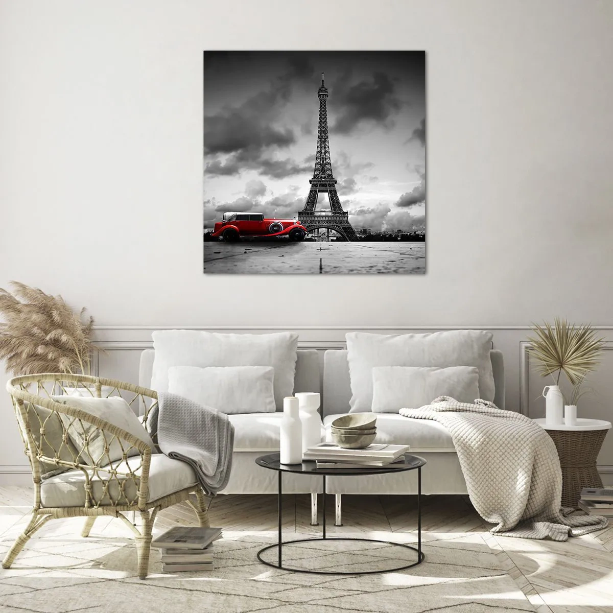 Obraz na szkle - Nie tak dawno w Paryżu - 70x70 cm