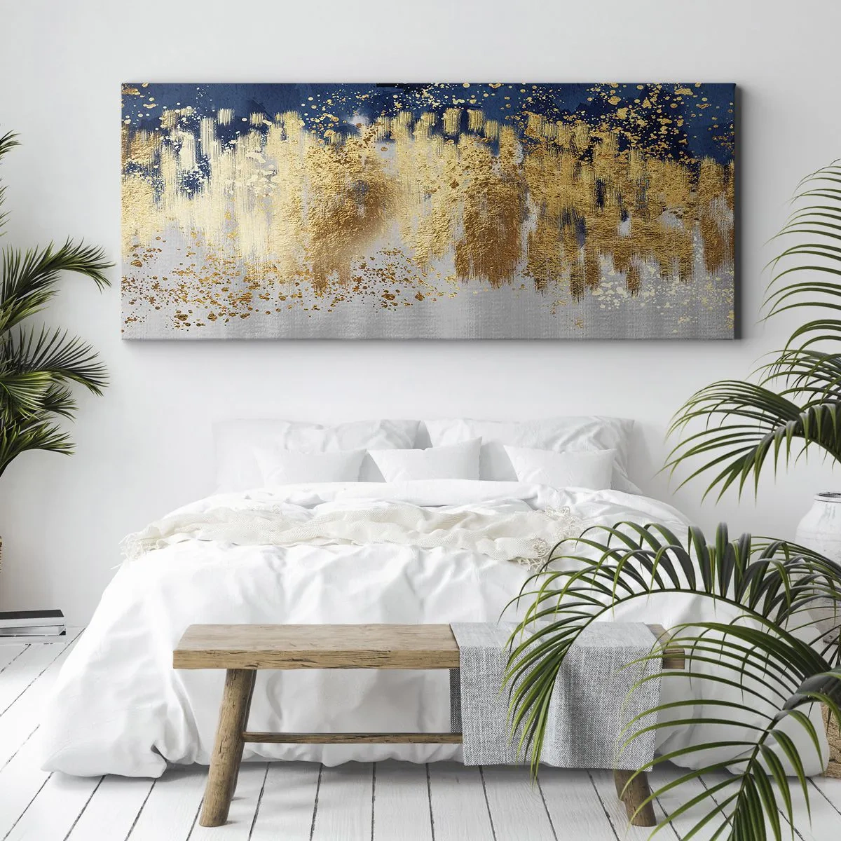Obraz na płótnie - Nowoczesna kompozycja z błyskiem - 100x40 cm