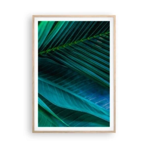 Plakat w ramie jasny dąb - Anatomia zieleni - 70x100 cm
