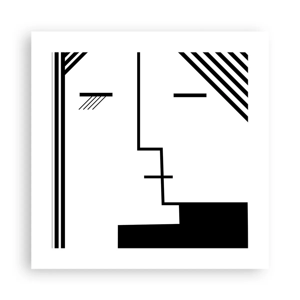 Plakat - Po prostu pocałunek - 40x40 cm
